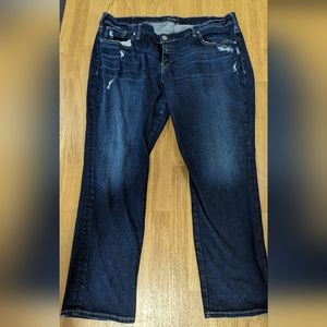 Silver Jeans Sam Boyfriend Distressed Jeans